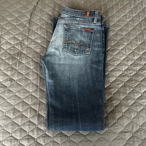 7 for all mankind, womens boot cut  jeans, size 30